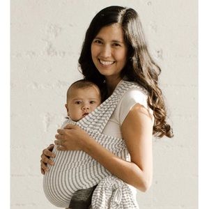 Solly Baby Wrap- natural grey and white striped